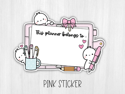 This Planner Belongs To Stickers / B-002