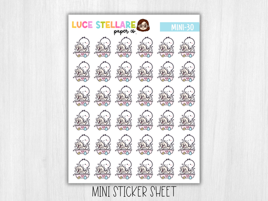 Dog Bath Sticker Sheet / M-30