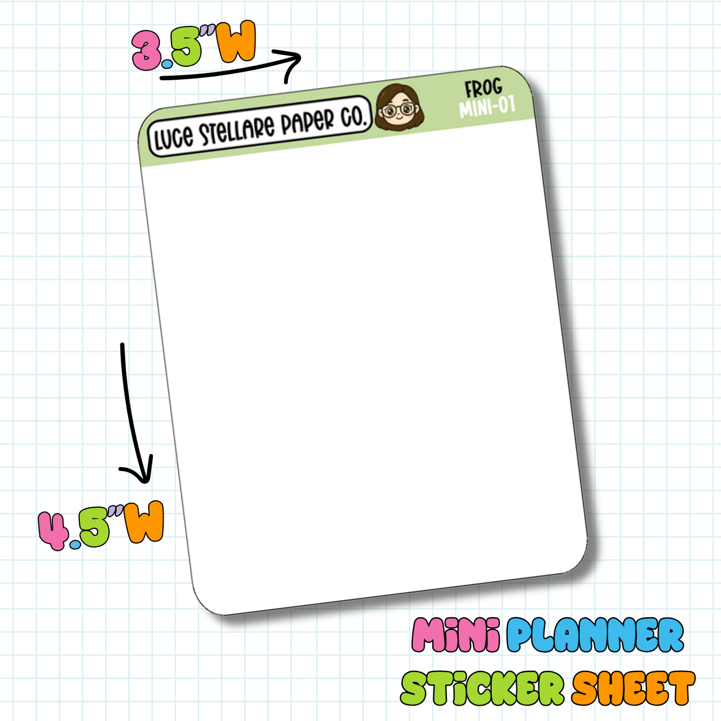 Cute Character Sticker Sheet / M-02