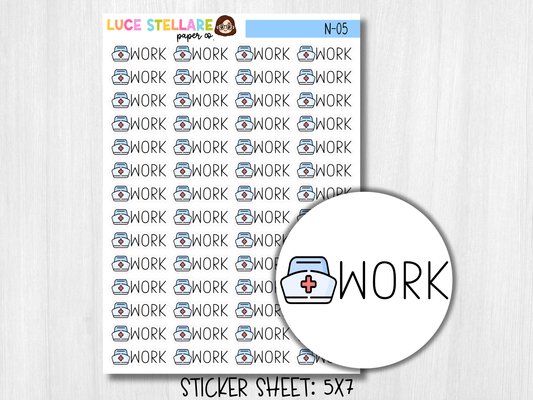 Nurse Work Reminder Planner Stickers / N-05