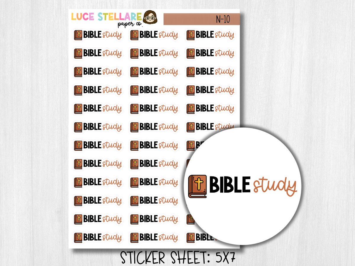 Bible Study Planner Stickers / N-10
