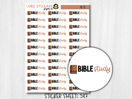 Bible Study Planner Stickers / N-10
