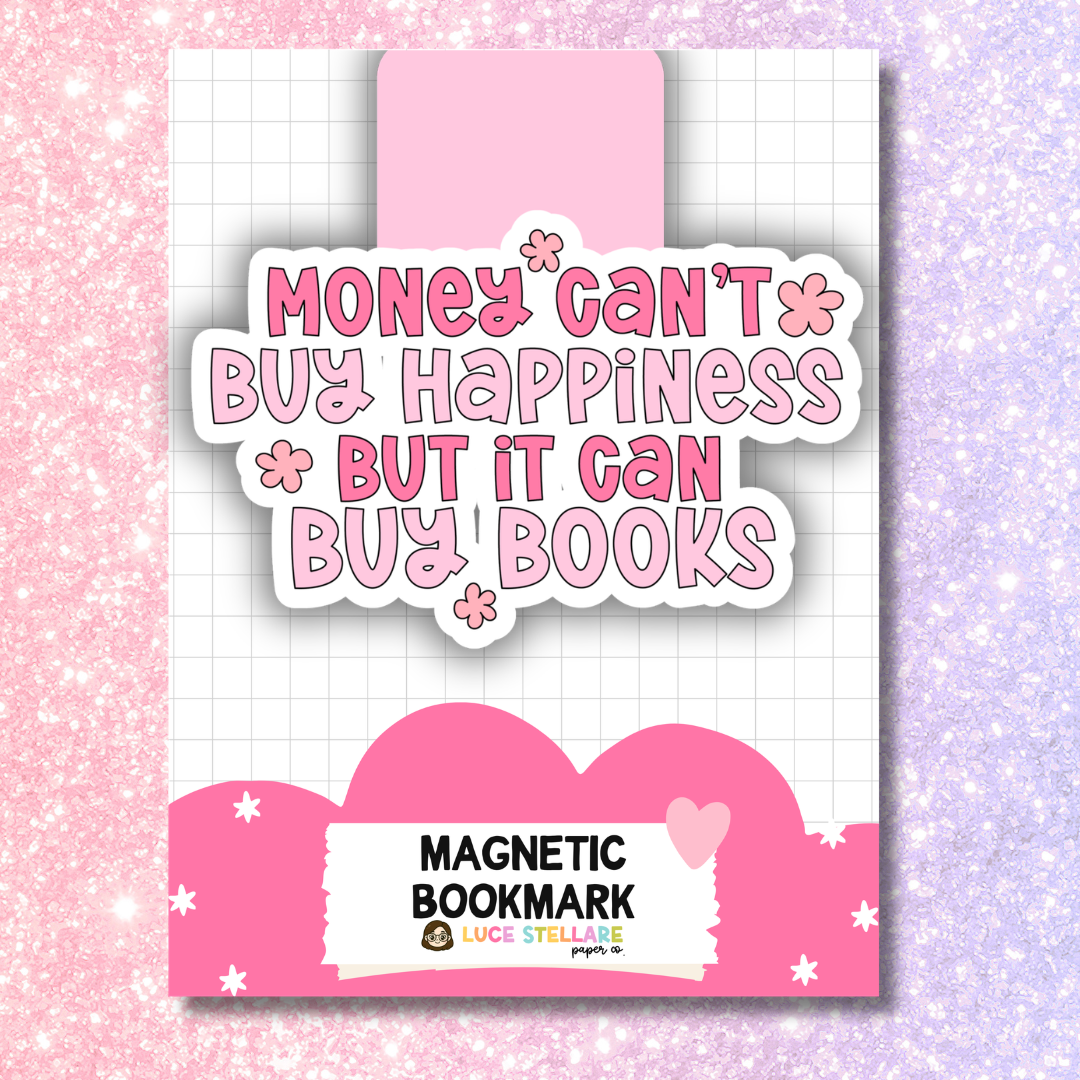Magnetic Bookmark - Money Can't Buy Happiness