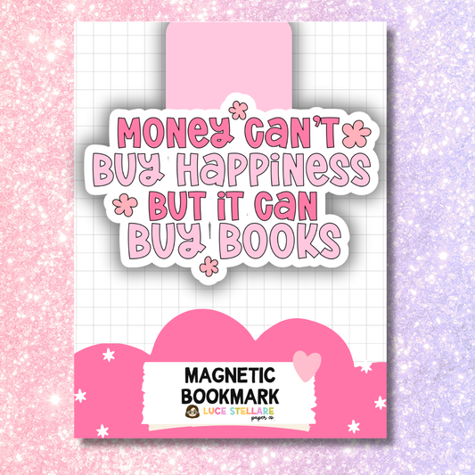 Magnetic Bookmark - Money Can't Buy Happiness