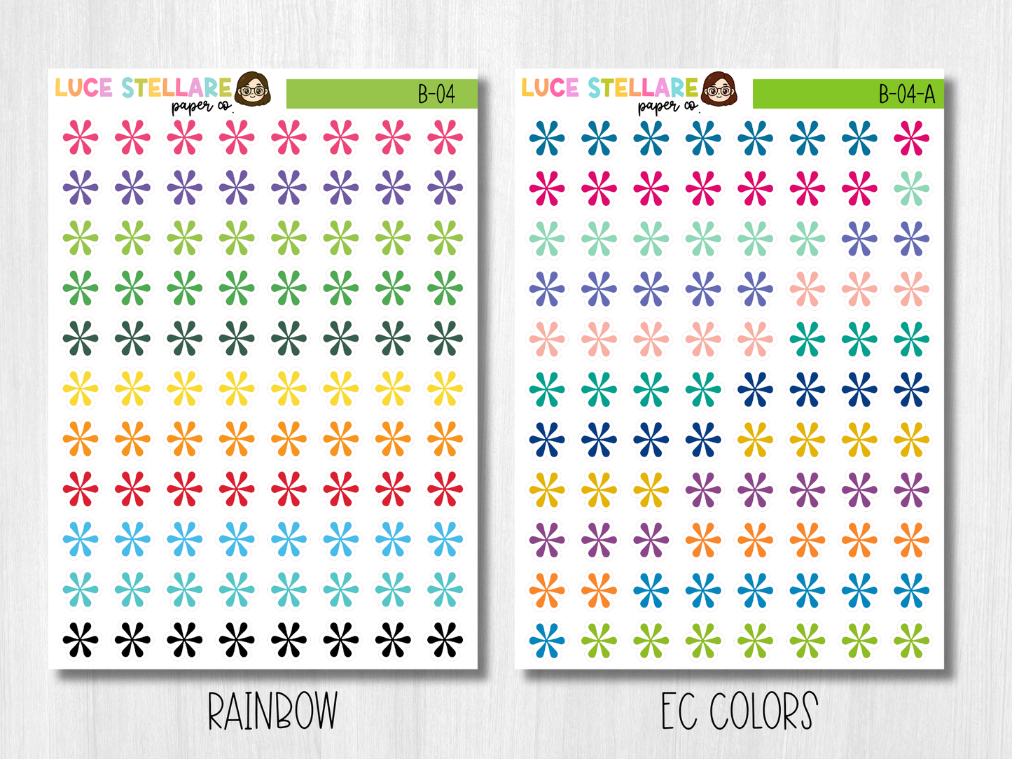 Asterisk Planner Stickers / B-04