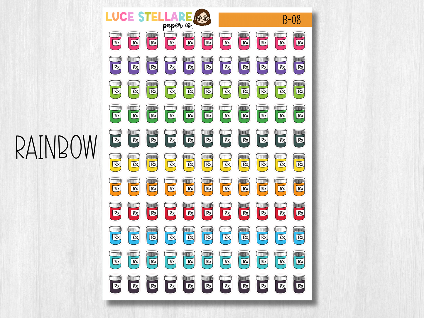Medication Planner Stickers / B-08