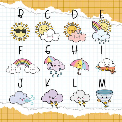 Weather Icon Stickers / B-390