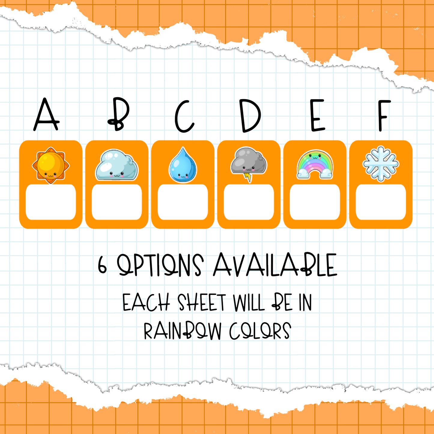 Weather Tracker Stickers / B-502