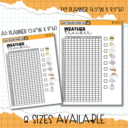 Weather Tracker Full Page Stickers / BS-02