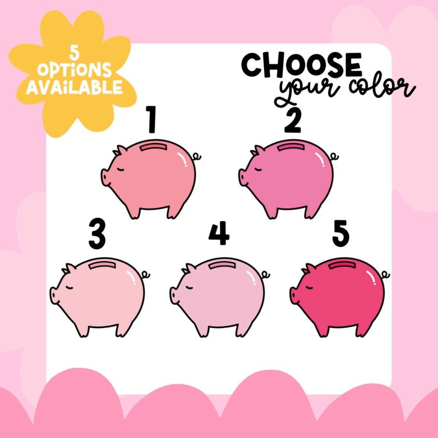 Piggy Bank Planner Stickers/ B-210