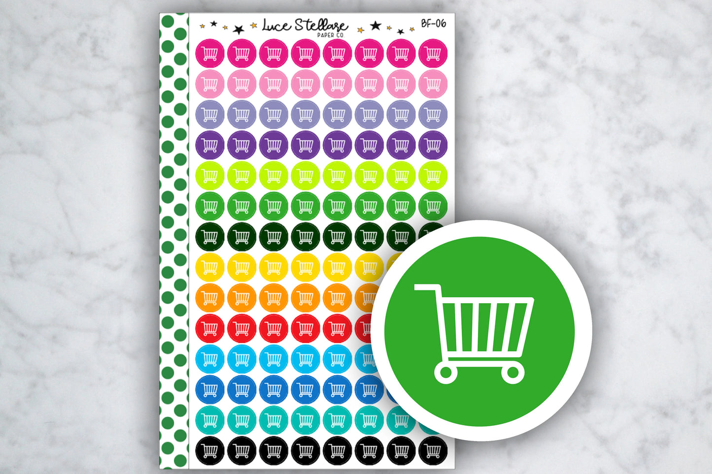 Shopping Cart Icon Dots  / BF-06