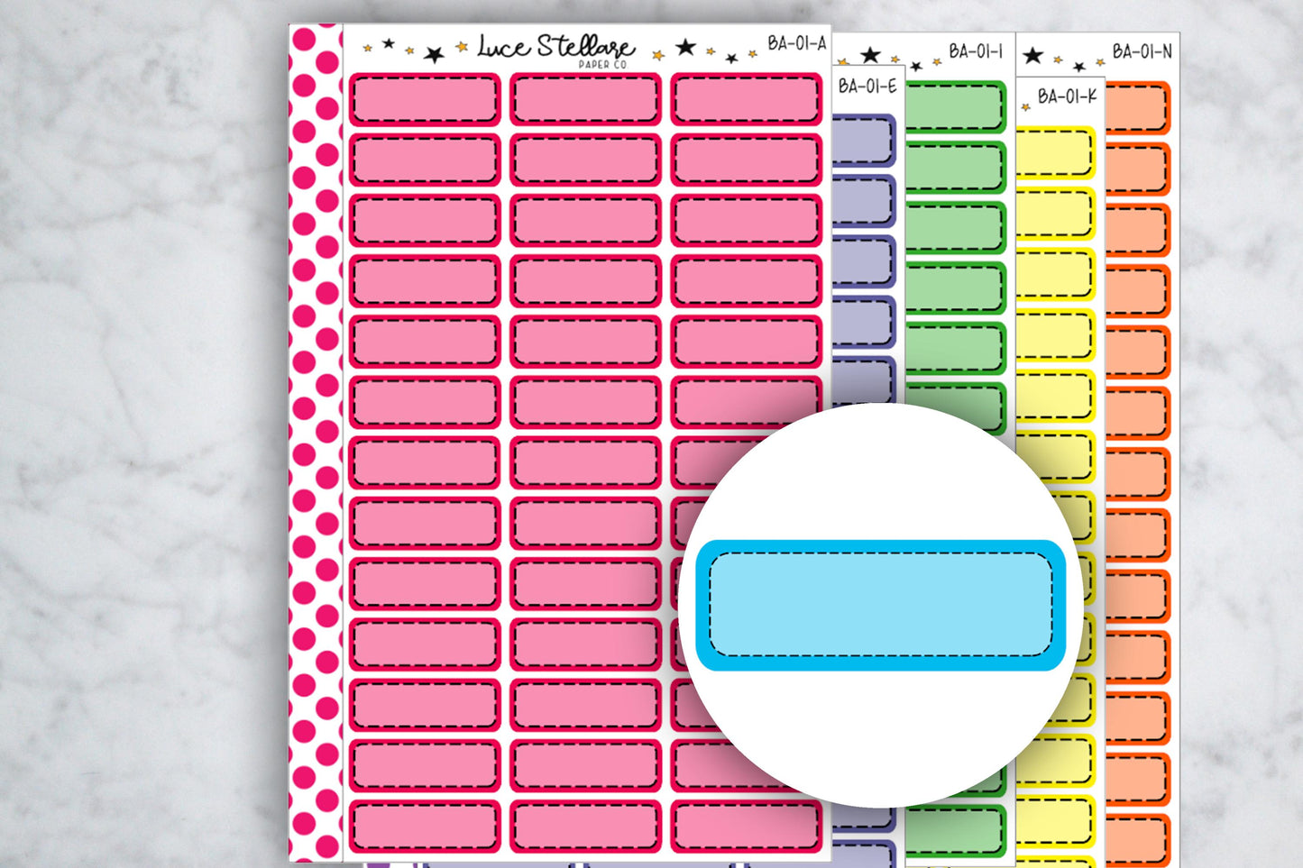 Stitched Quarter Boxes / BA-01