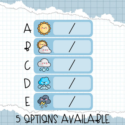 Weather Planner Stickers / D-62